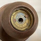 Wooden cellar rat candlestick