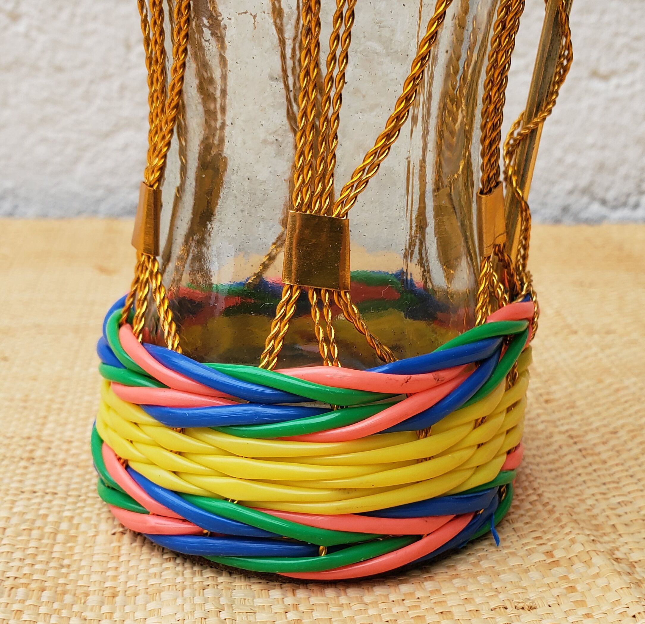 60's scoubidou bottle