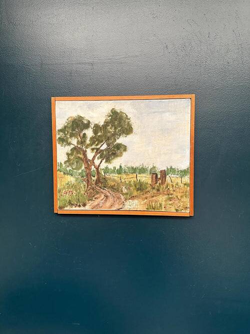 Original Swedish Oil on Canvas – “Rural Landscape” – Signed – Vintage
