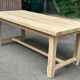 Renovated solid oak extendable farmhouse dining table 200-280cm