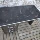 Strafor desk in brushed metal