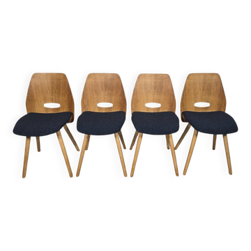 Chaises par Frantisek Jirak, années 1960, ensemble de 4