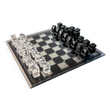 Felice Antonio Botta acrylic chessboard, Italy, 70s
