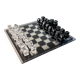Felice Antonio Botta acrylic chessboard, Italy, 70s