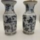Pair of Bayeux porcelain baluster vases, 19th century
