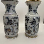 Pair of Bayeux porcelain baluster vases, 19th century