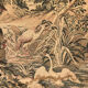 Tapestry decorated with waders, waterfront and greenery
