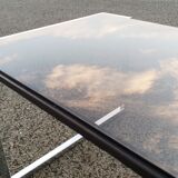 Vintage glass coffee table