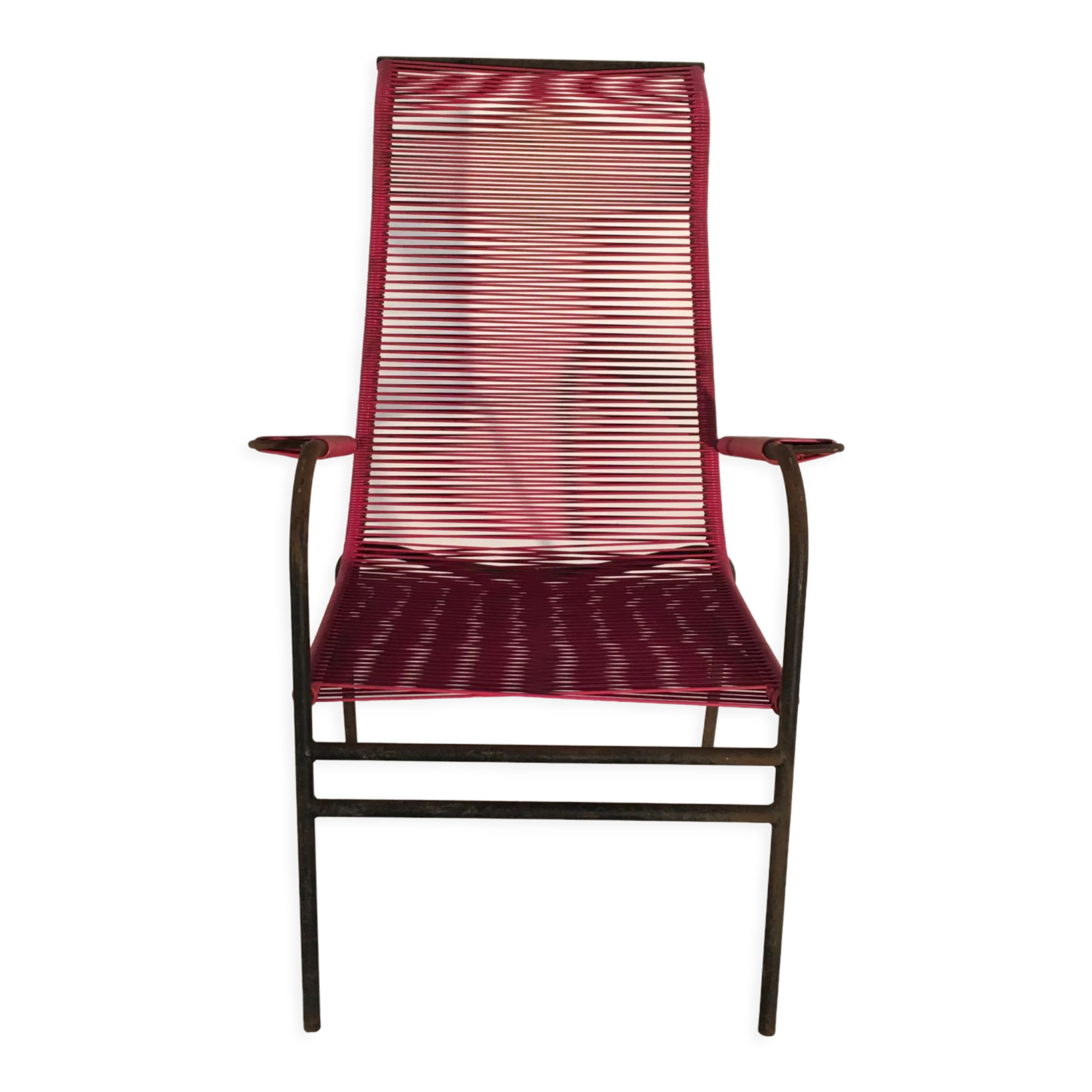 High back scoubidou armchair