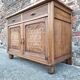 Art Deco buffet with marble top, antique sideboard.
