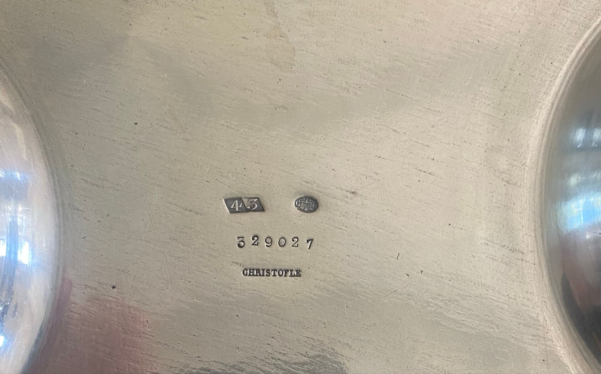 Chauffe plat Christophle en métal argenté