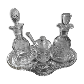 Set of 5 glass seasonings