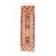 1970s Vintage Turkish Hand-Knotted Wool Cotton Orange Runner Rug 86x288