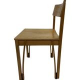 Vintage wooden chair 1980s minimalist design unique