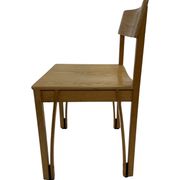 Vintage wooden chair 1980s minimalist design unique