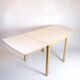 Table with drop leaves - Model 517 - White laminate top - Oak - Haslev Møbelsnedkeri