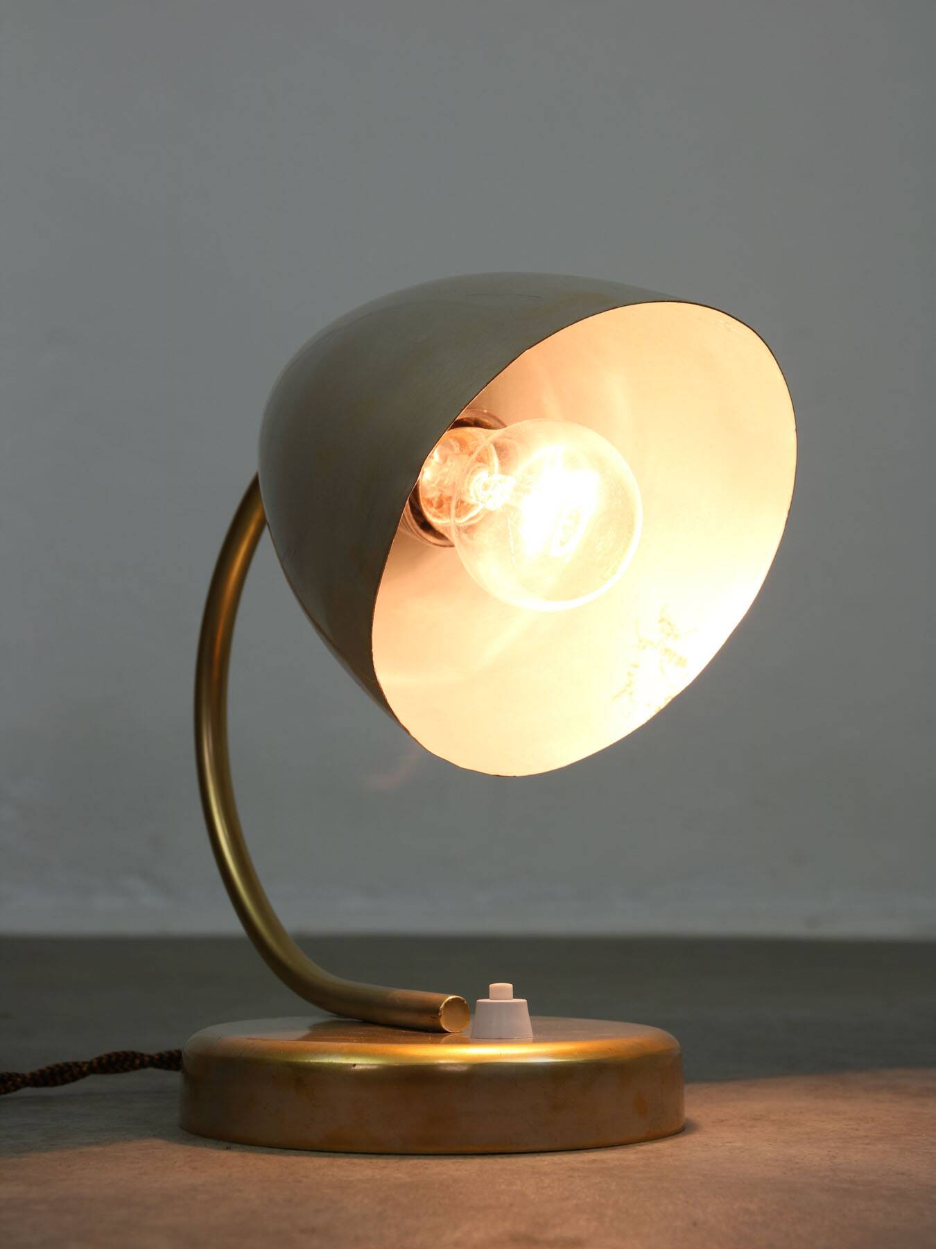 Mid-Century Italian Metal Table Lamp