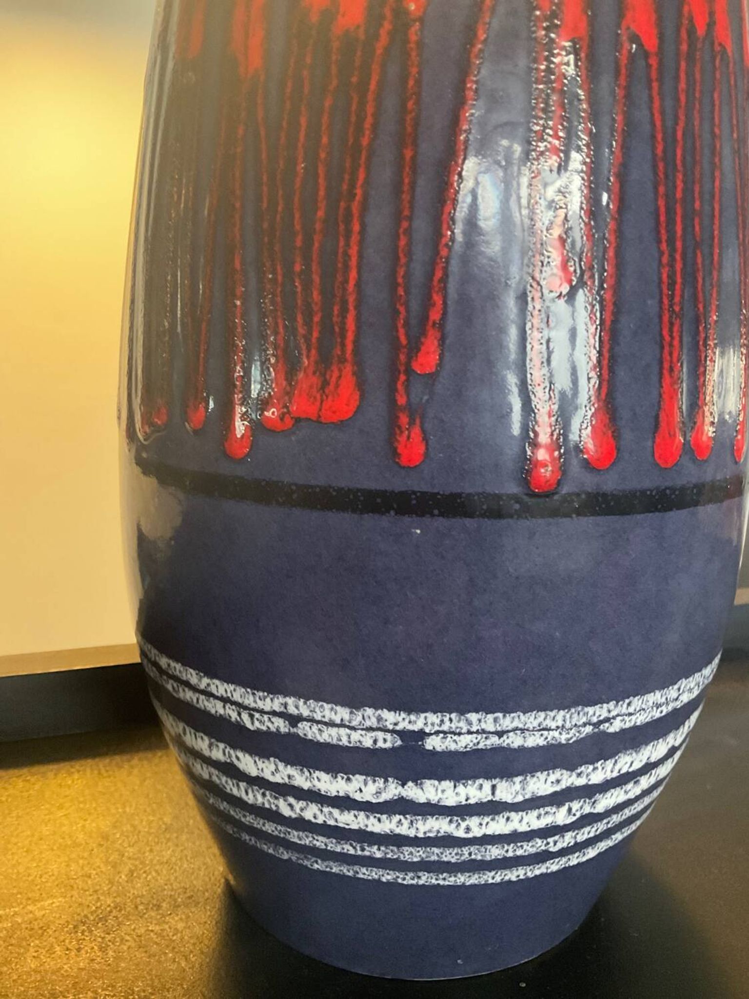 Vase vintage en céramique émaillée Germany