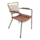 Vintage Red and White Garden Chair (c.1960) #20