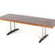 Rosewood / walnut coffee table 'Drachten' - mid century modern