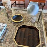 Hollywood regency octagonal tray, Italy 1970s