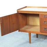 Midcentury teak and brass sideboard by Wrighton