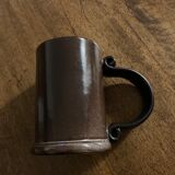 Mug en grès marron