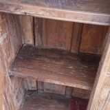 Old built-in wooden wardrobe
