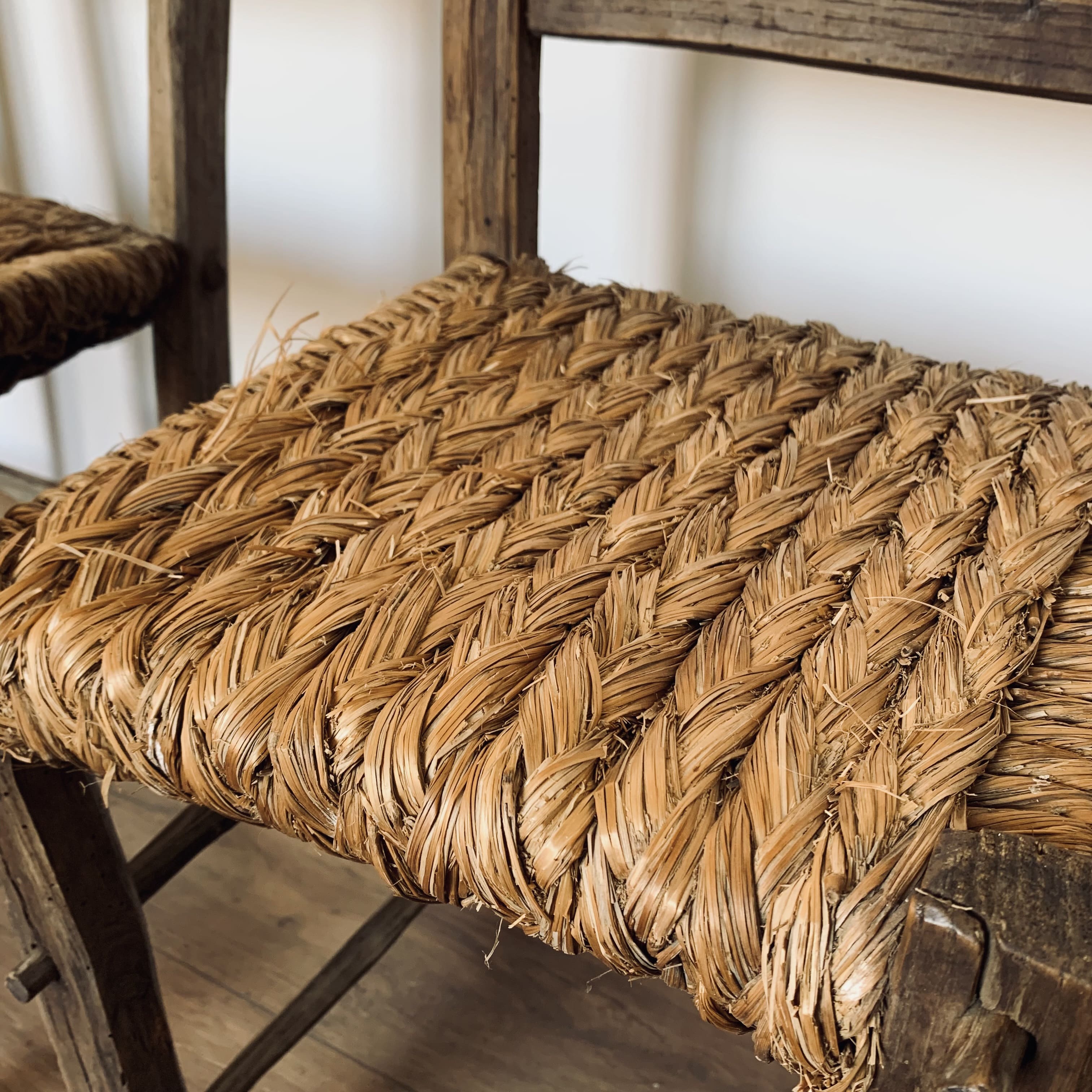 Ensemble de 6 chaises paillées