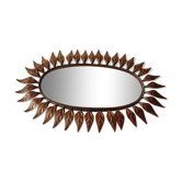 Miroir soleil original en cuivre 56x28cm