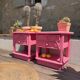Vintage rattan bedside tables