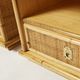 Pair of Italian bedside tables Dal Vera bamboo rattan brass 1970