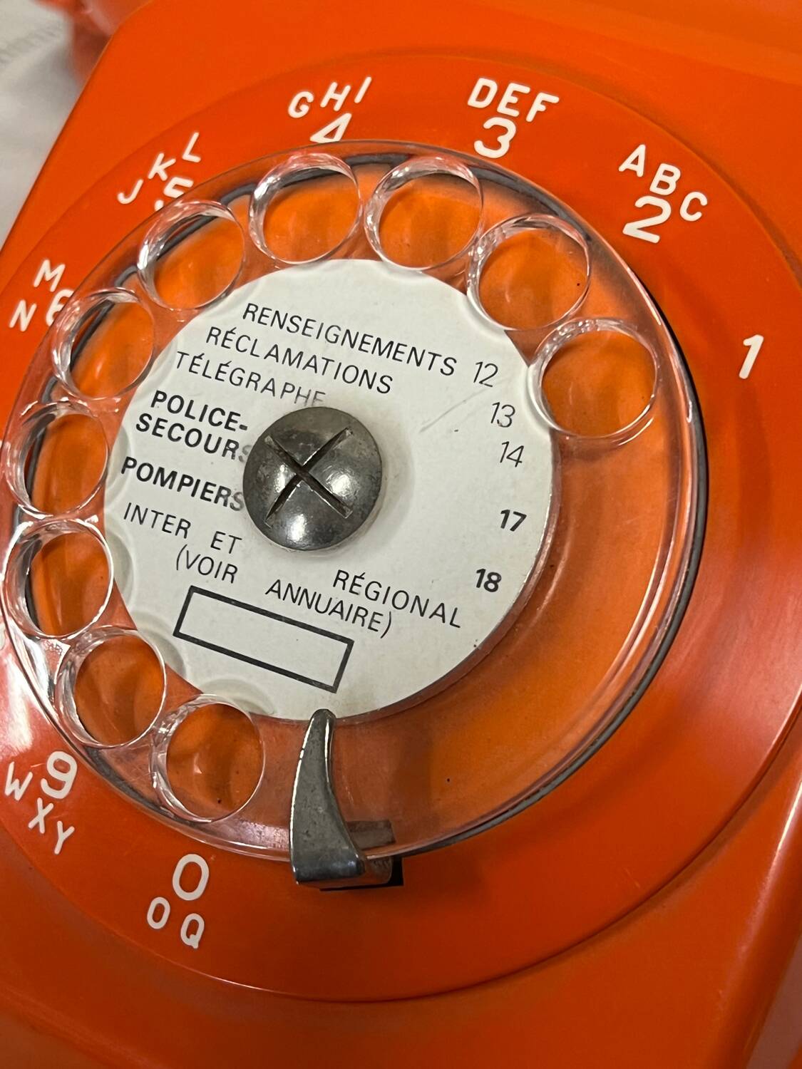 Vintage rotary telephone