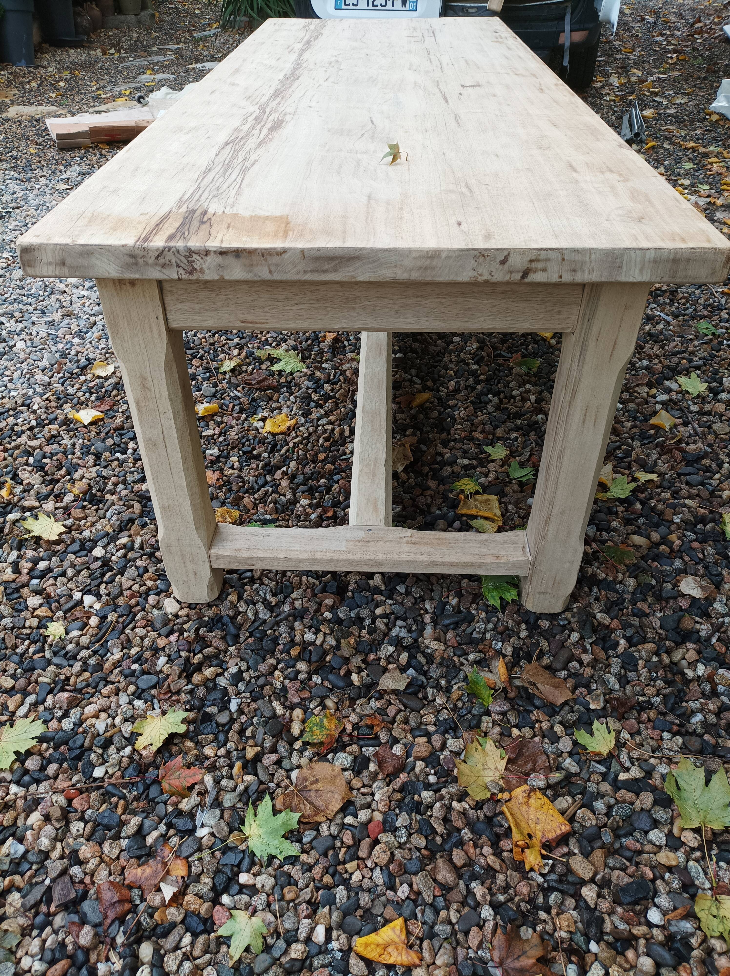Solid farmhouse table