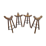 Tripod vintage brutalist spanish barstools