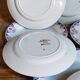Nine Sarreguemines earthenware dessert plates, Brunoy service, 1940s