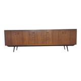 Scandinavian teak and metal sideboard