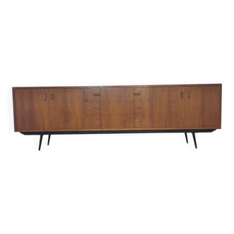 Scandinavian teak and metal sideboard