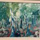 Original Swedish Oil on Panel – “Abstract Forest” – Signed – Vintage
