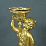 Pair of Gilt Bronze Candlesticks, Louis XVI Style – Mid 19th Century