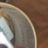 Vintage frosted glass shell wall sconces