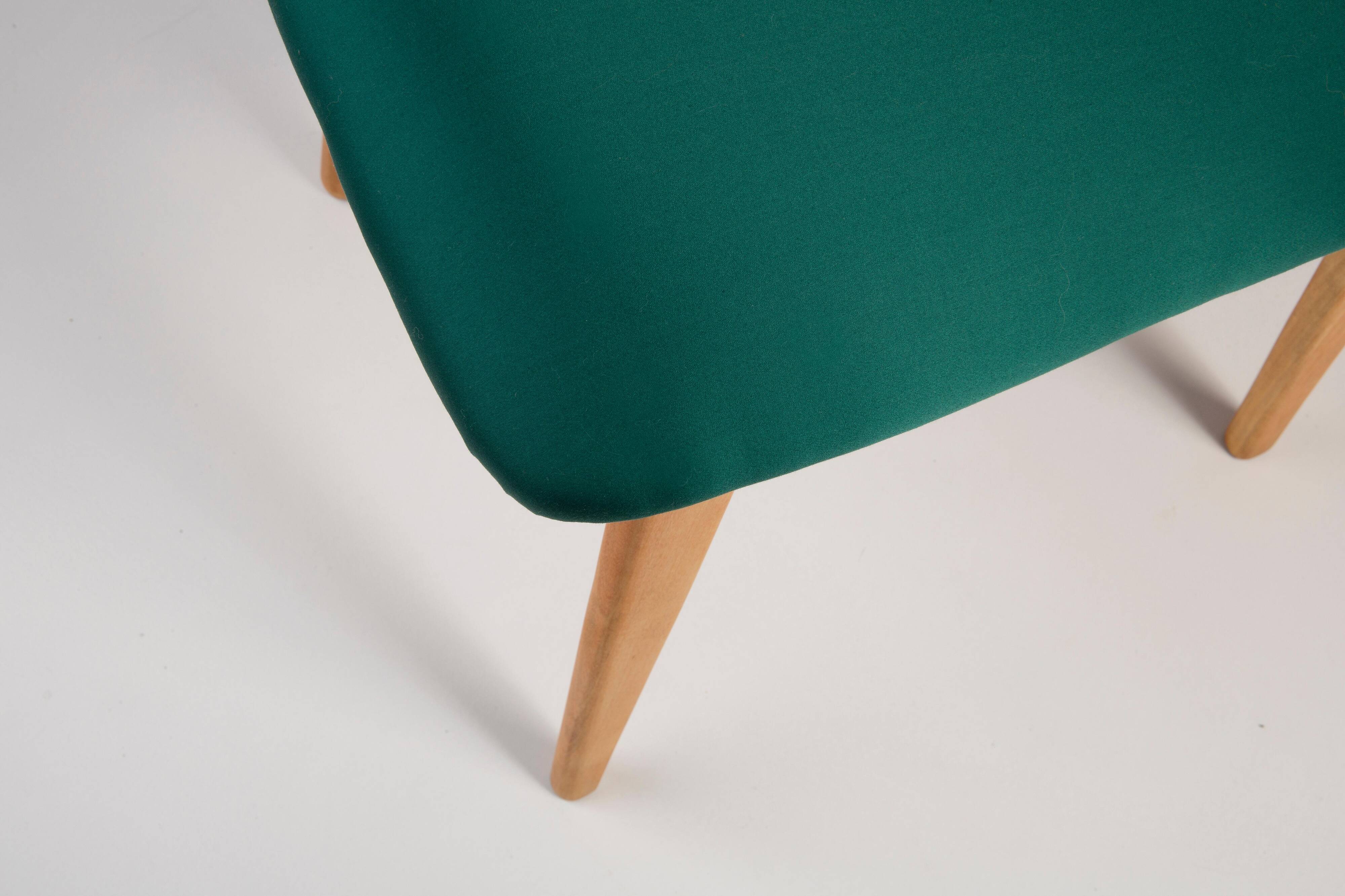 Green chair Dedar Tabularasa from the 20th century, 1960s.