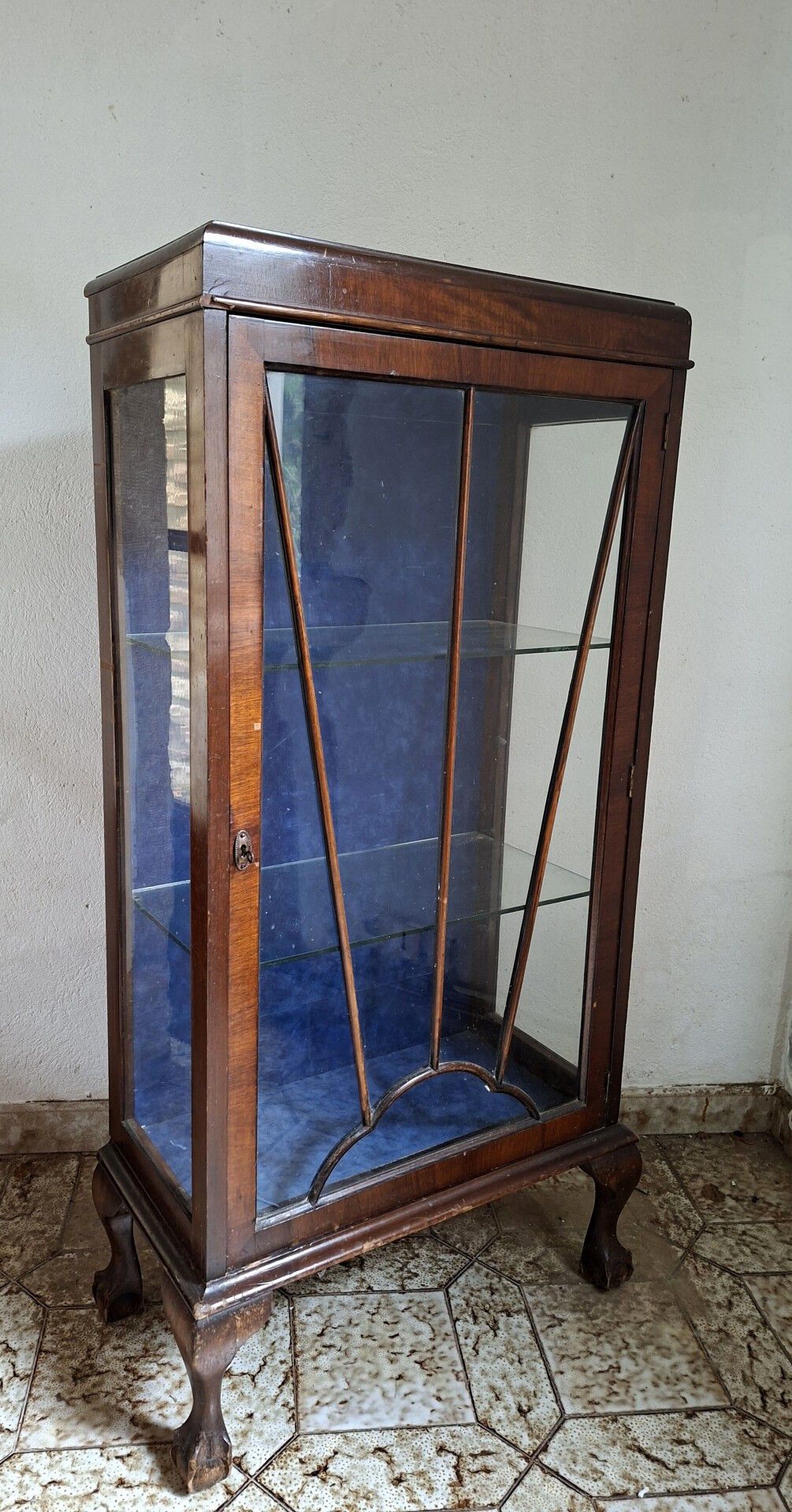 Vitrine De Présentation En Acajou, Style Anglais