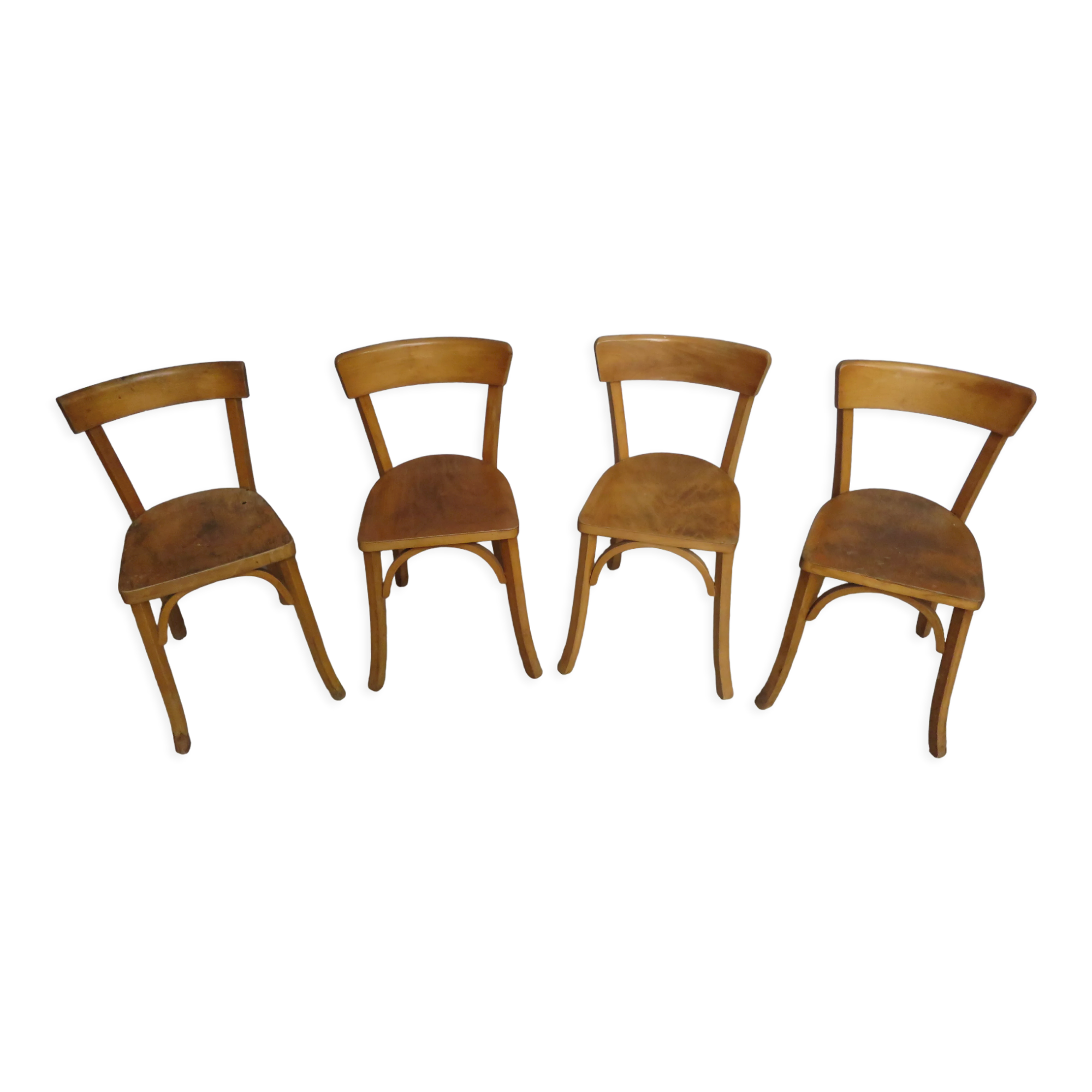 Set of 4 chairs bistros 50s /60