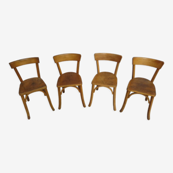 Set of 4 chairs bistros 50s /60