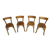 Ensemble de 4 chaises bistrots années 50 /60
