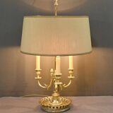 Large Bouillotte Lamp in Gilt Bronze, Louis XVI style – first half of the 20th century