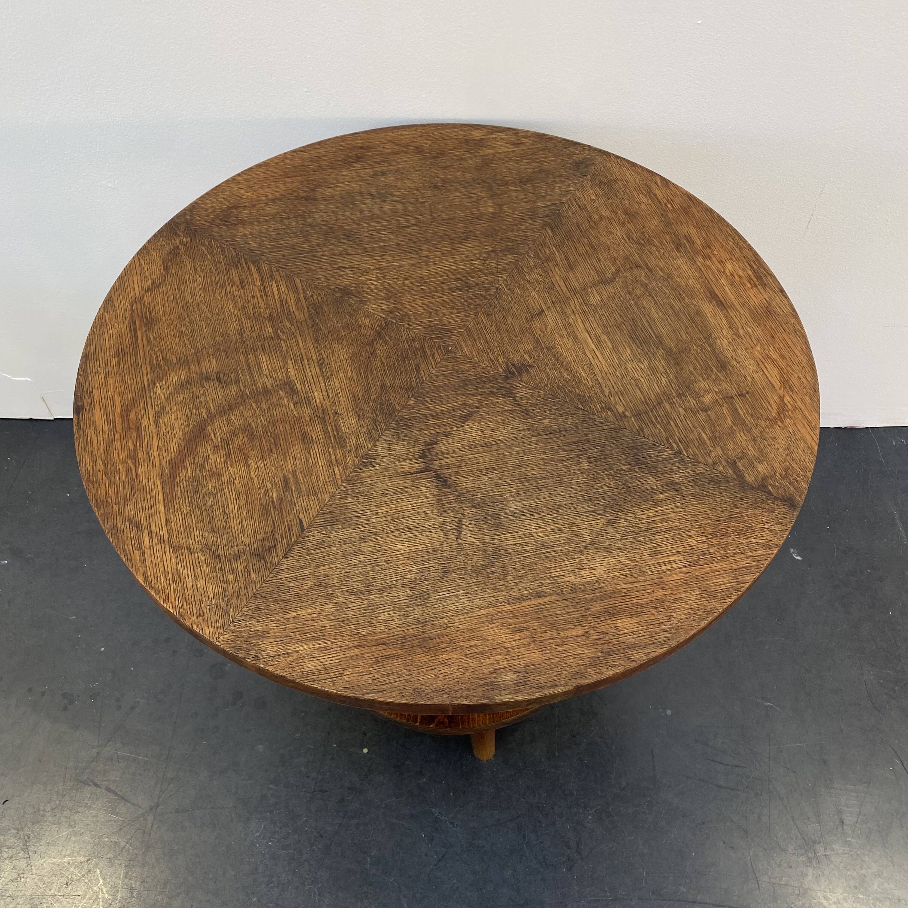 Art deco tripod pedestal table