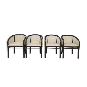 Lot 4 fauteuils bridge table années 70´ maison Fendi