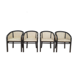 Set of 4 table bridge armchairs 70s ́ Fendi house